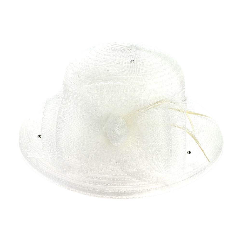 Mesh Bow Dressy Hat - Madeline Love - Flyclothing LLC