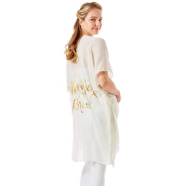 Mother of Bride Cover Up Kimono Poncho - Madeline Love - Flyclothing LLC