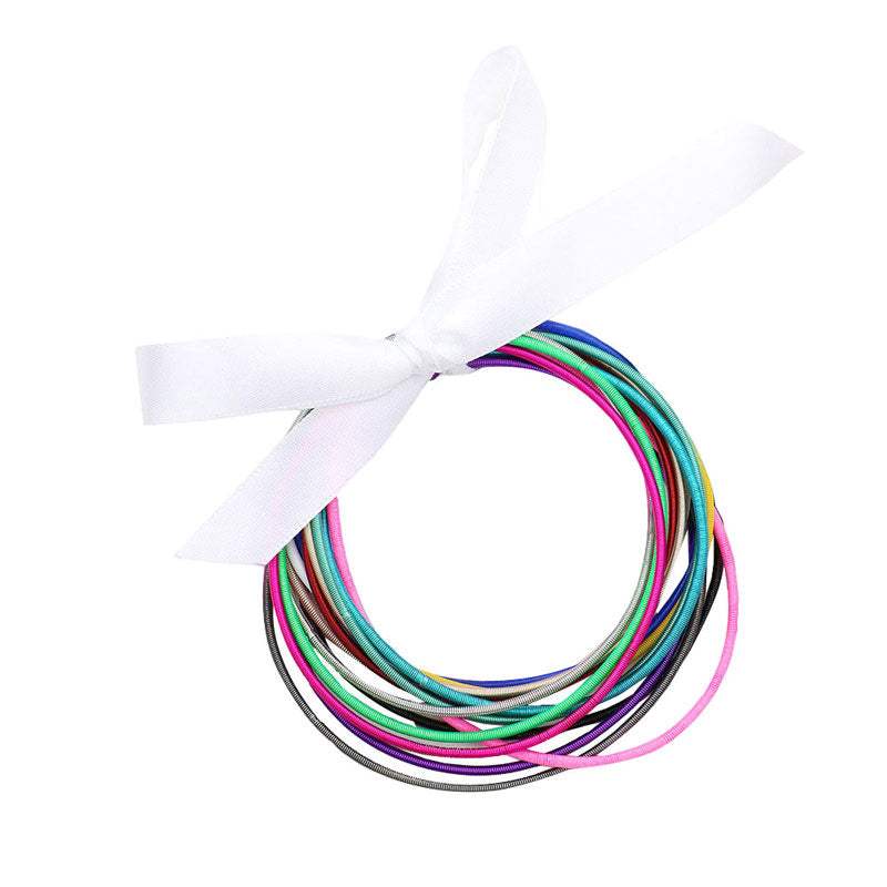 15PCS Guitar String Stackable Stretch Bracelets - Madeline Love - Flyclothing LLC
