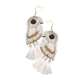 Multi Bead Sequin Parrot Tassel Earrings - Madeline Love - Flyclothing LLC