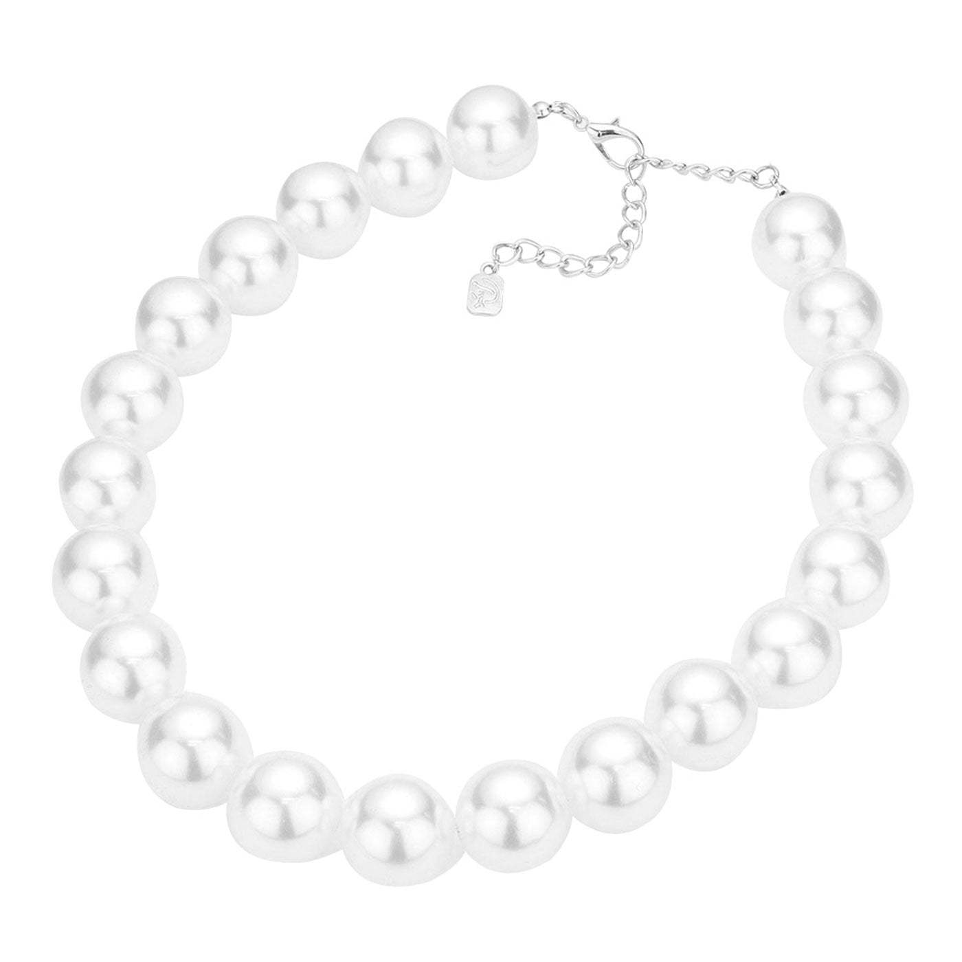 Oversized Pearl Necklace - Madeline Love - Flyclothing LLC