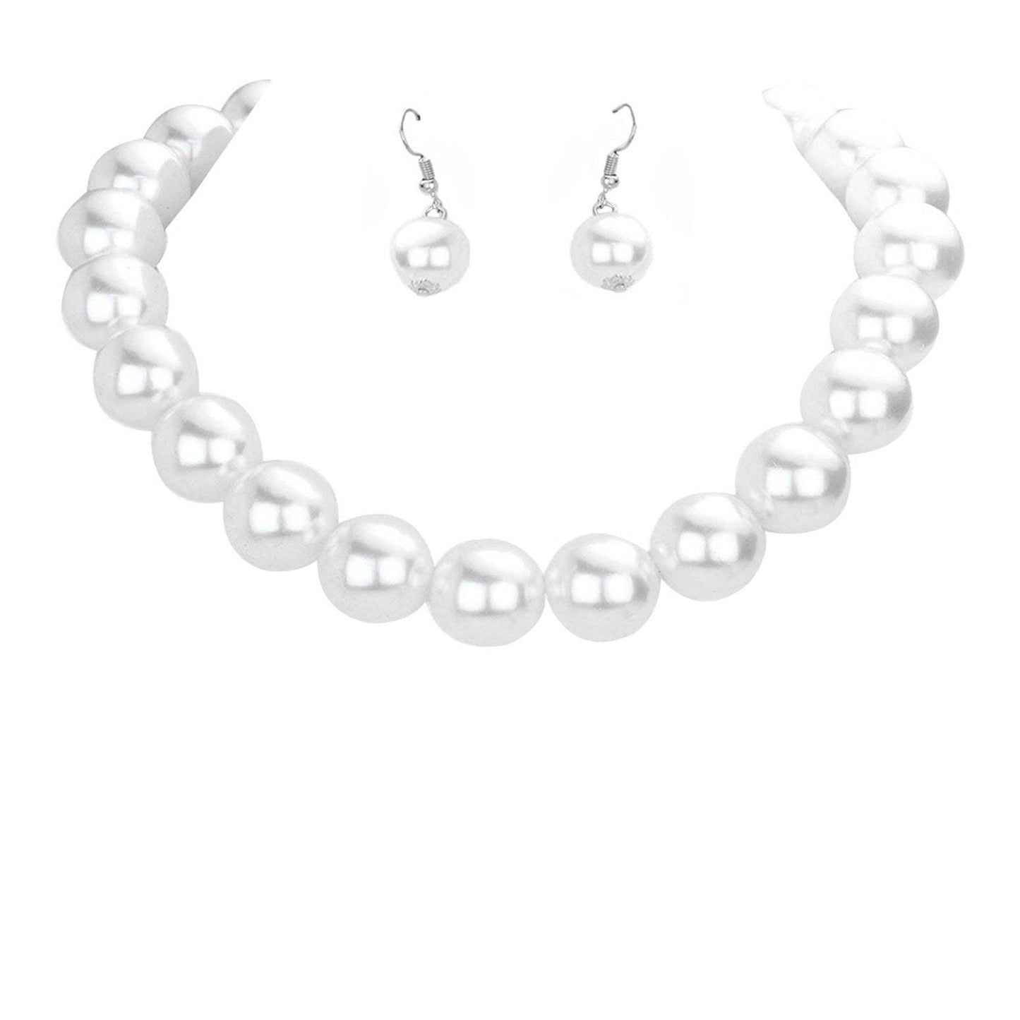 Oversized Pearl Necklace - Madeline Love - Flyclothing LLC