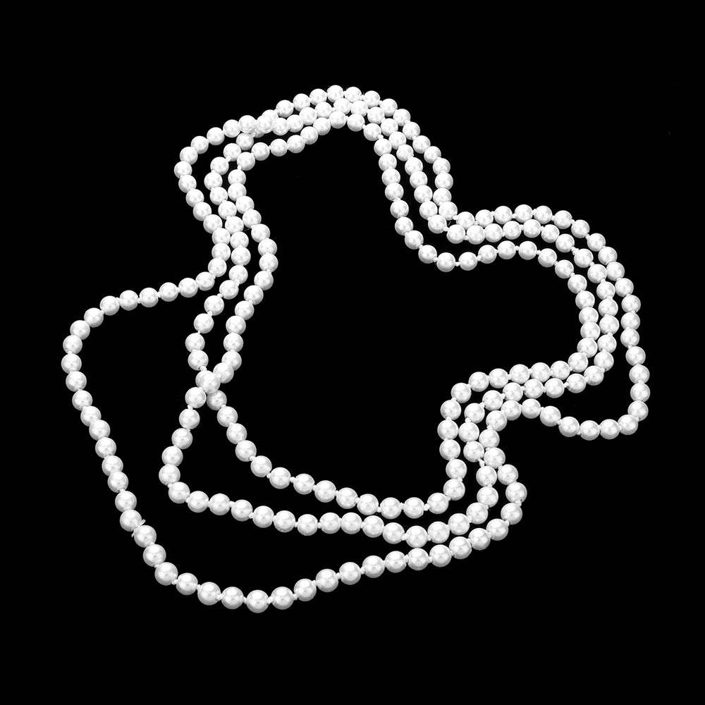 Pearl Long Necklace - Madeline Love - Flyclothing LLC