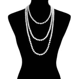 Pearl Long Necklace - Madeline Love - Flyclothing LLC
