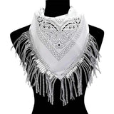 Rhinestone Like Fringe Cowgirl Bandana Scarf - Madeline Love - Flyclothing LLC