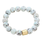 Semi precious stone beaded stretch bracelet - Madeline Love - Flyclothing LLC