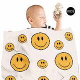Smile Patterned Kids Blanket - Madeline Love - Flyclothing LLC