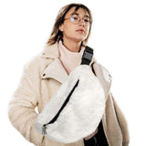 Solid Faux Fur Sling Bag - Madeline Love - Flyclothing LLC