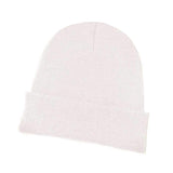 Solid Knit Beanie Hat - Madeline Love - Flyclothing LLC