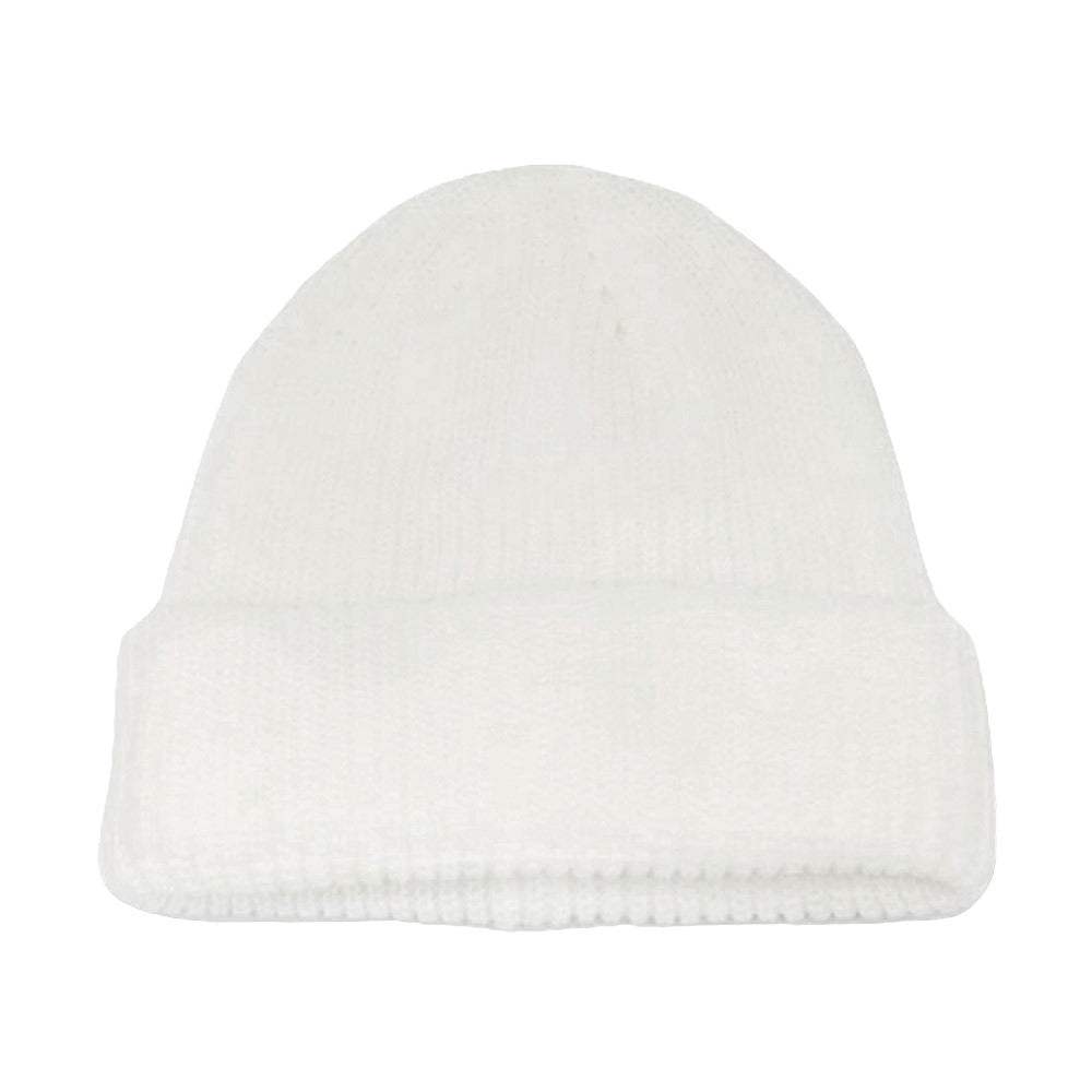 Solid Knit Beanie Hat - Madeline Love - Flyclothing LLC