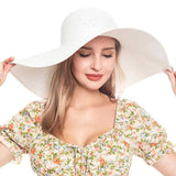 Solid Floppy Straw Sun Hat - Madeline Love - Flyclothing LLC