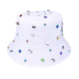 Stone Embellished Bucket Hat - Madeline Love - Flyclothing LLC