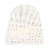 Studded Solid Knit Beanie Hat - Madeline Love - Flyclothing LLC
