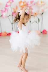 White Tank Tutu Leotard - Mila & Rose ® - Flyclothing LLC