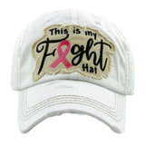This is my Fight Hat Pink Ribbon Vintage Baseball Cap - Madeline Love - Flyclothing LLC