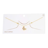 Top Gold Dipped Enamel Butterfly Pendant Necklace - Madeline Love - Flyclothing LLC