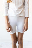 White Twirl Shorts - Mila & Rose ® - Flyclothing LLC