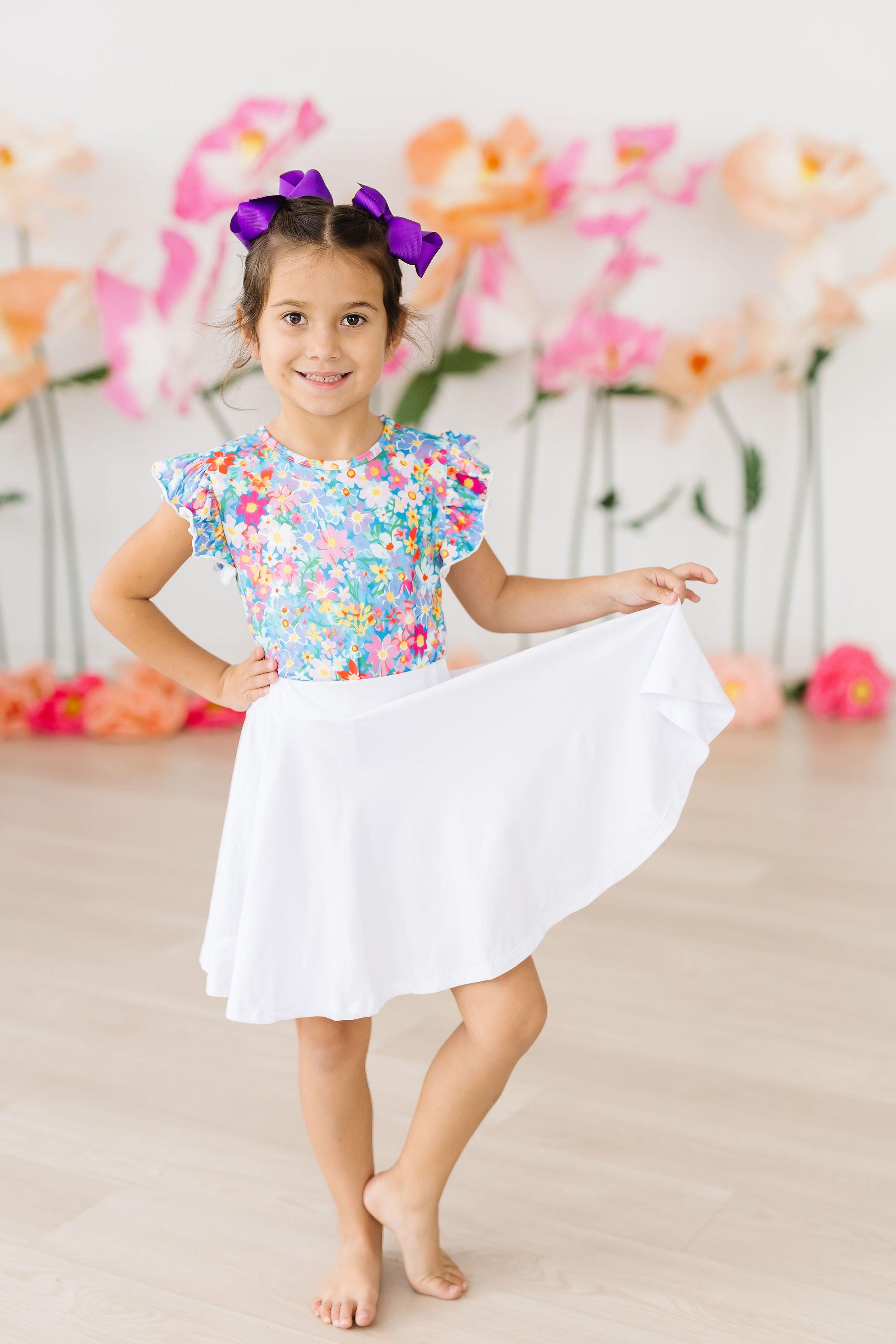 White Twirl Skort - Mila & Rose ® - Flyclothing LLC