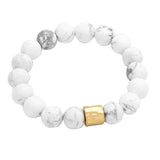 Semi precious stone beaded stretch bracelet - Madeline Love - Flyclothing LLC