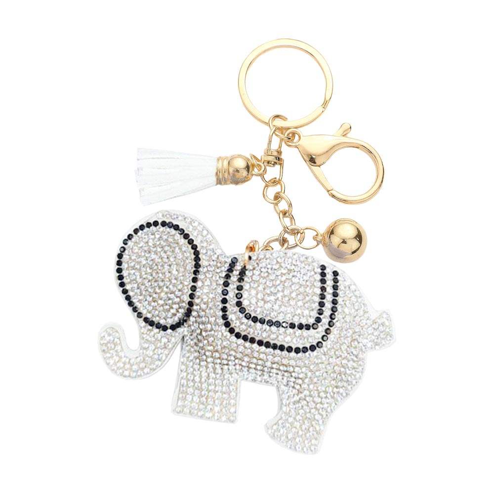 Bling Elephant Tassel Bag Charm - Madeline Love - Flyclothing LLC