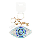 Bling Evil Eye Tassel Bag Charm - Madeline Love - Flyclothing LLC