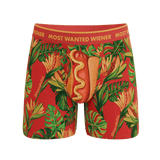 The Wiener In Paradise | Shinesty X Wienerschnitzel Tropical Ball Hammock® Magnum Big Pouch Underwear - Shinesty - Flyclothing LLC