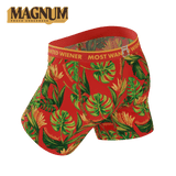 The Wiener In Paradise | Shinesty X Wienerschnitzel Tropical Ball Hammock® Magnum Big Pouch Underwear - Shinesty - Flyclothing LLC