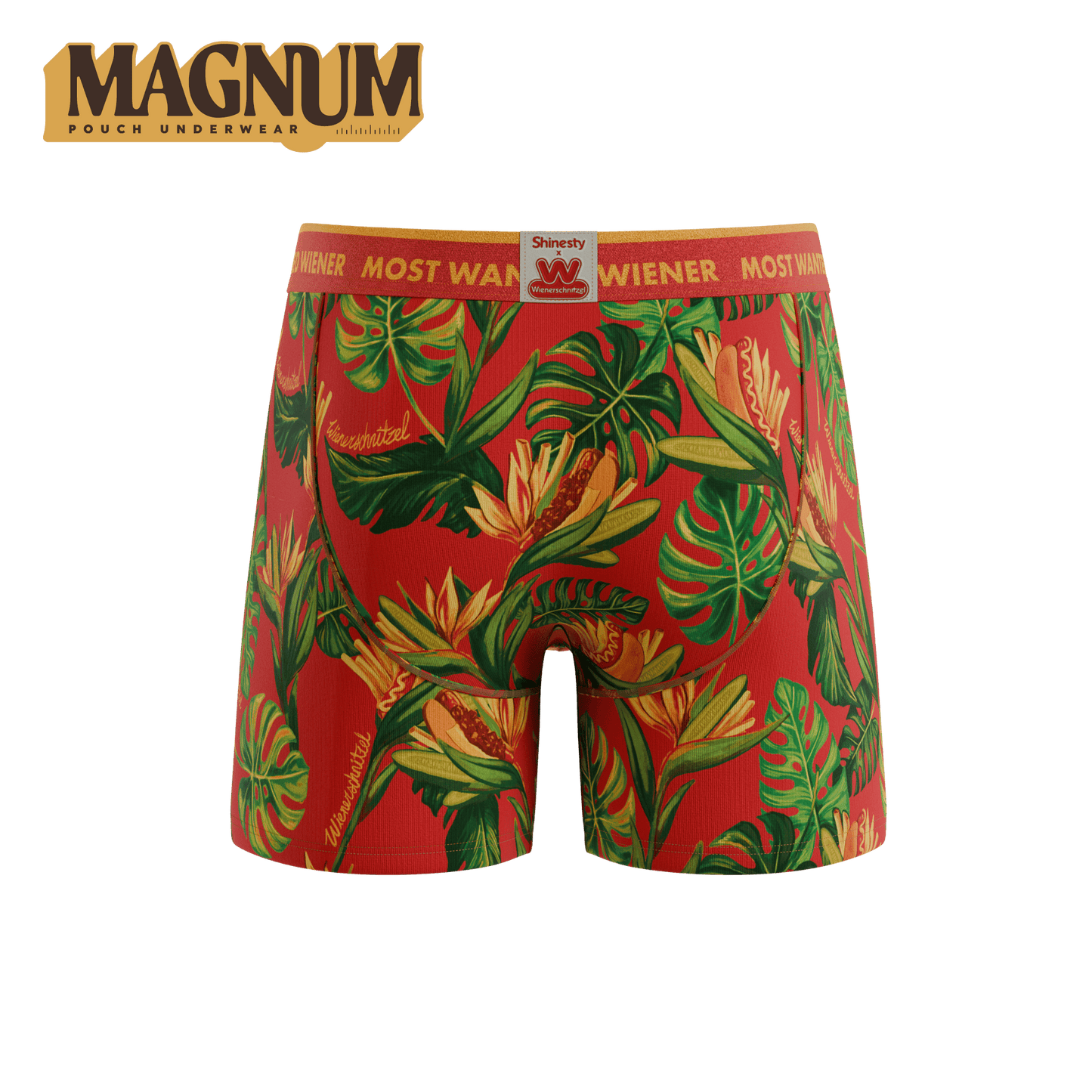 The Wiener In Paradise | Shinesty X Wienerschnitzel Tropical Ball Hammock® Magnum Big Pouch Underwear - Shinesty - Flyclothing LLC