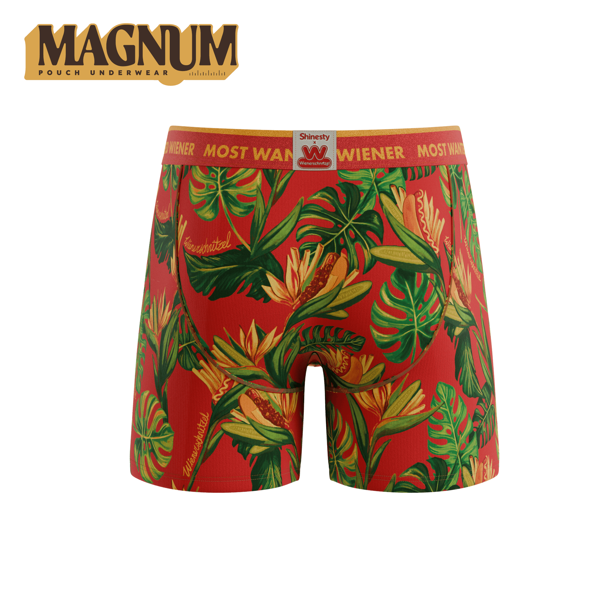 The Wiener In Paradise | Shinesty X Wienerschnitzel Tropical Ball Hammock® Magnum Big Pouch Underwear - Shinesty - Flyclothing LLC
