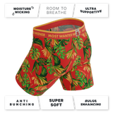 The Wiener In Paradise | Shinesty X Wienerschnitzel Tropical Long Leg Ball Hammock® Pouch Underwear With Fly