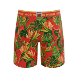 The Wiener In Paradise | Shinesty X Wienerschnitzel Tropical Long Leg Ball Hammock® Pouch Underwear With Fly