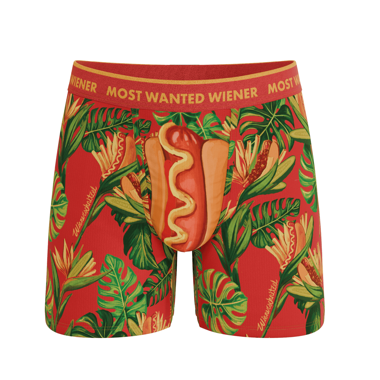 The Wiener In Paradise | Shinesty X Wienerschnitzel Tropical Ball Hammock® Pouch Underwear - Shinesty - Flyclothing LLC