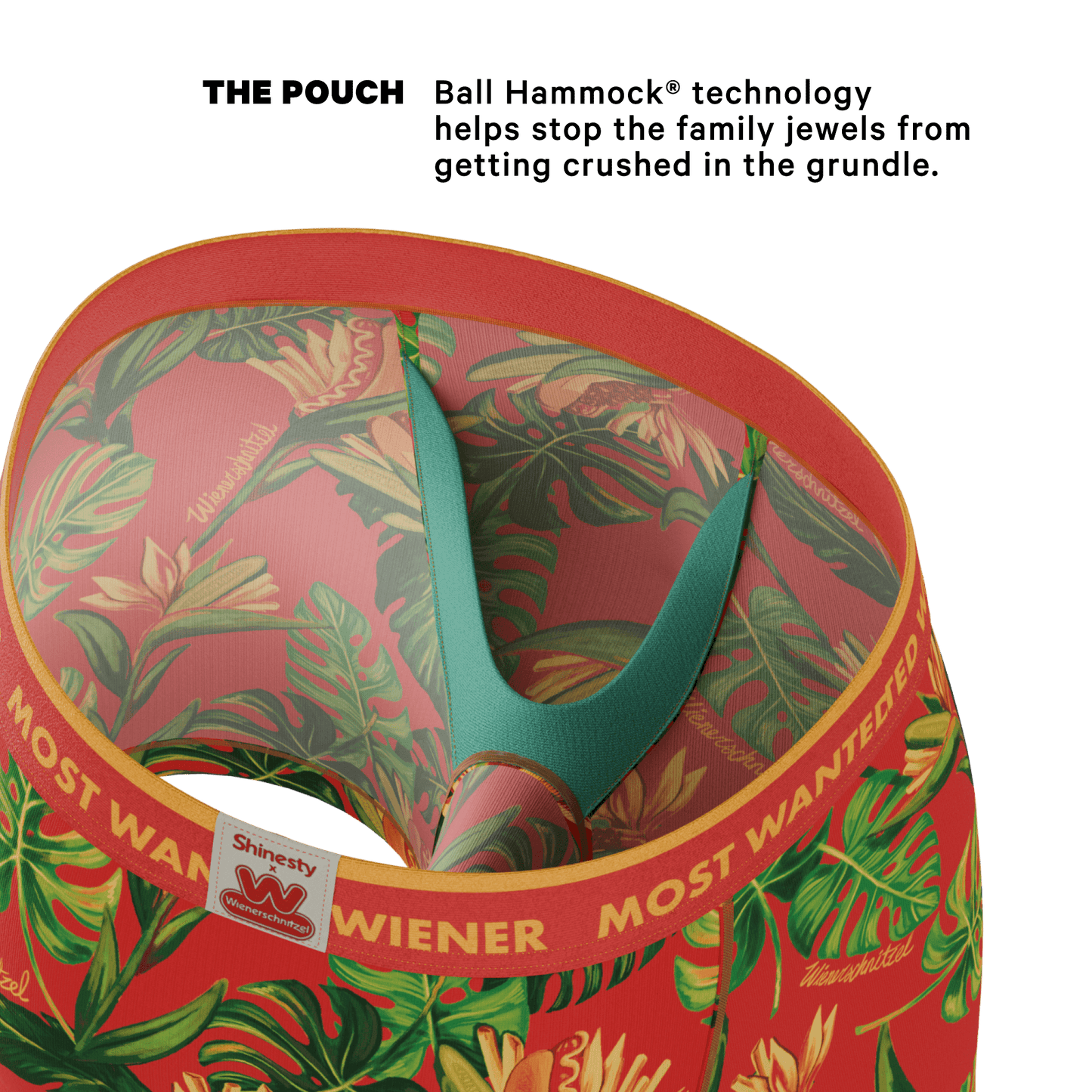 The Wiener In Paradise | Shinesty X Wienerschnitzel Tropical Ball Hammock® Pouch Underwear - Shinesty - Flyclothing LLC