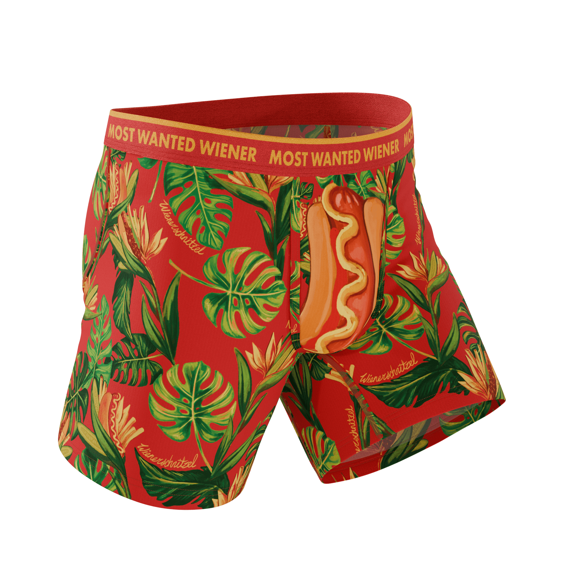 The Wiener In Paradise | Shinesty X Wienerschnitzel Tropical Ball Hammock® Pouch Underwear - Shinesty - Flyclothing LLC