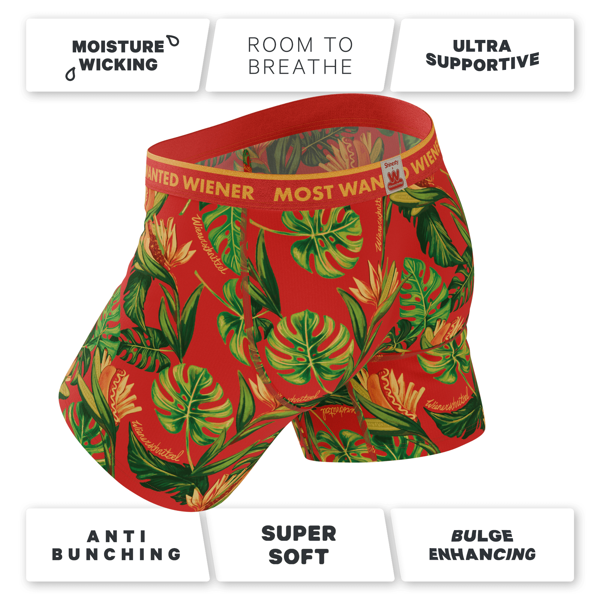 The Wiener In Paradise | Shinesty X Wienerschnitzel Tropical Ball Hammock® Pouch Underwear - Shinesty - Flyclothing LLC