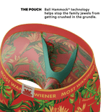 The Wiener In Paradise | Shinesty X Wienerschnitzel Tropical Ball Hammock® Pouch Underwear With Fly - Shinesty - Flyclothing LLC
