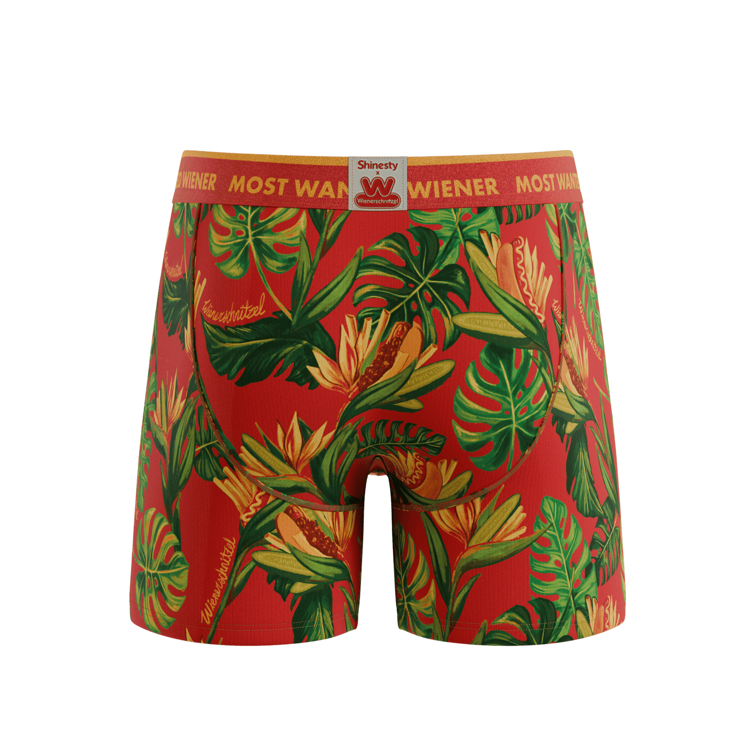 The Wiener In Paradise | Shinesty X Wienerschnitzel Tropical Ball Hammock® Pouch Underwear With Fly - Shinesty - Flyclothing LLC