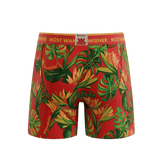 The Wiener In Paradise | Shinesty X Wienerschnitzel Tropical Ball Hammock® Pouch Underwear With Fly - Shinesty - Flyclothing LLC