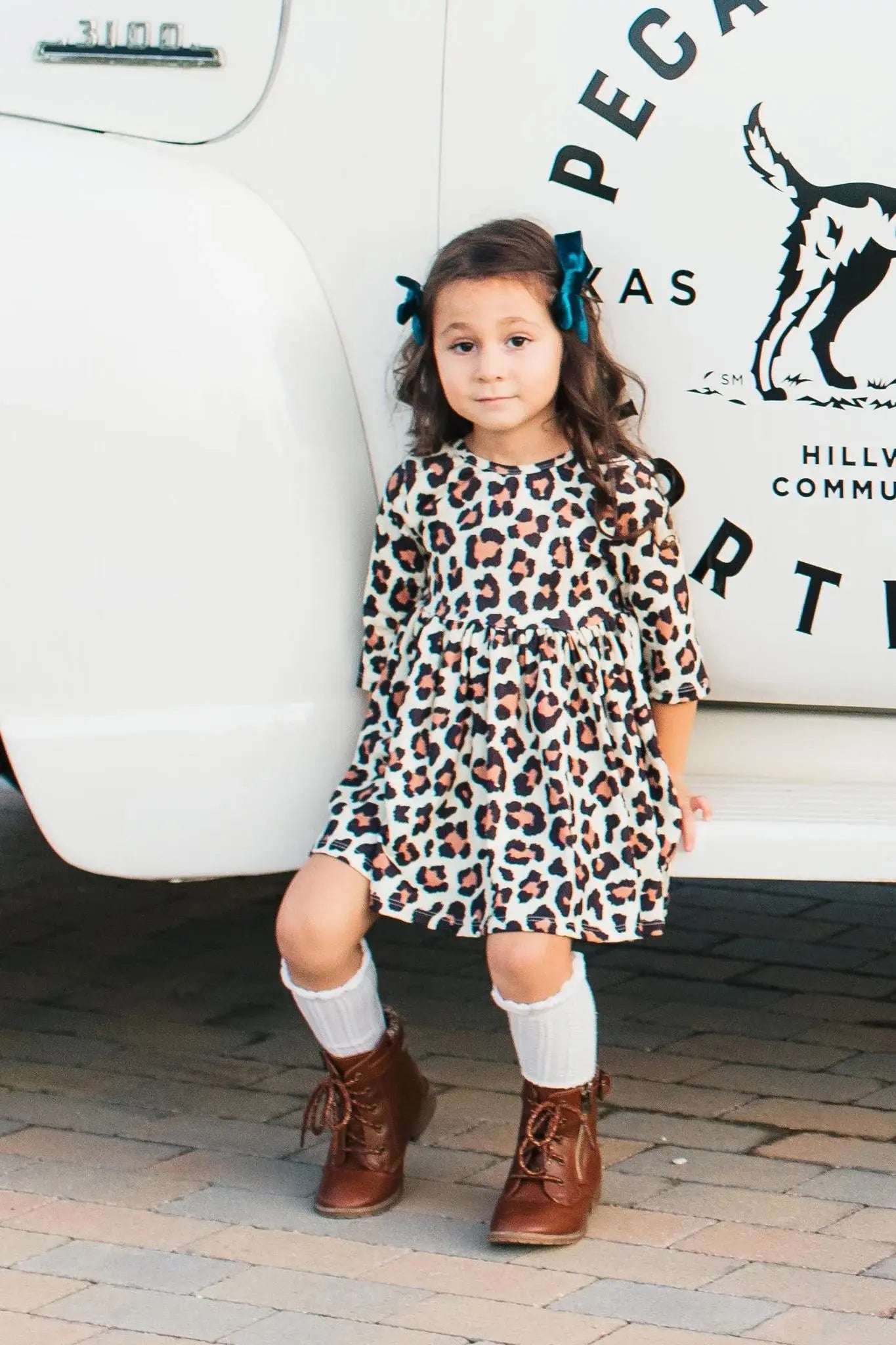 Wild One 3/4 Sleeve Pocket Twirl Dress - Mila & Rose ® - Flyclothing LLC
