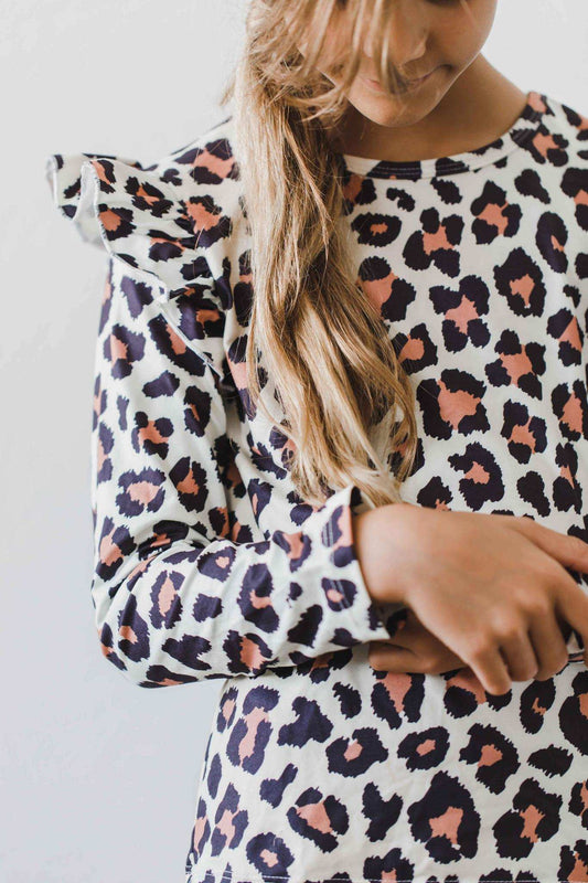 Wild One L/S Ruffle Tee - Mila & Rose ® - Flyclothing LLC