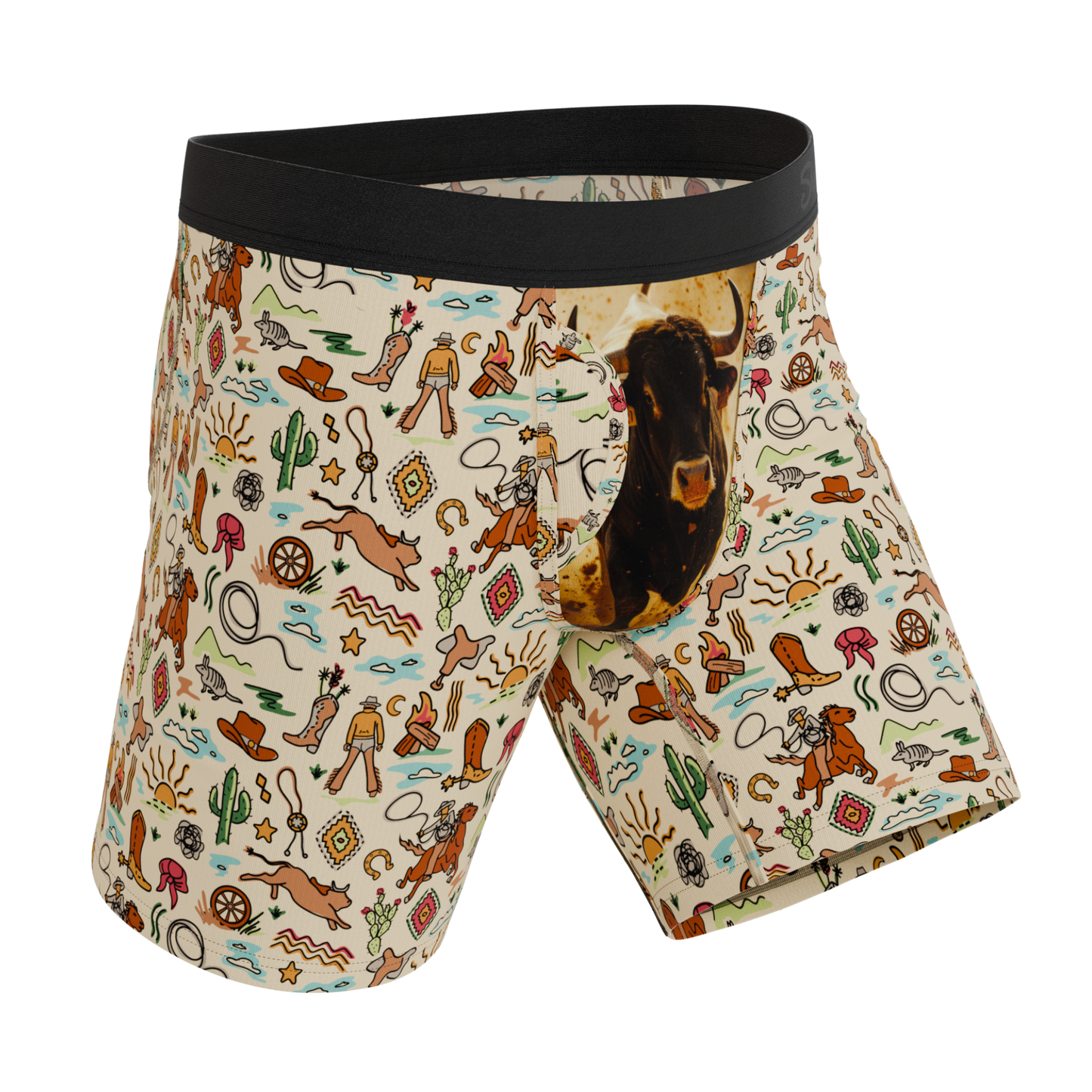 The Wild Bandit | Bull Long Leg Ball Hammock® Pouch Underwear With Fly