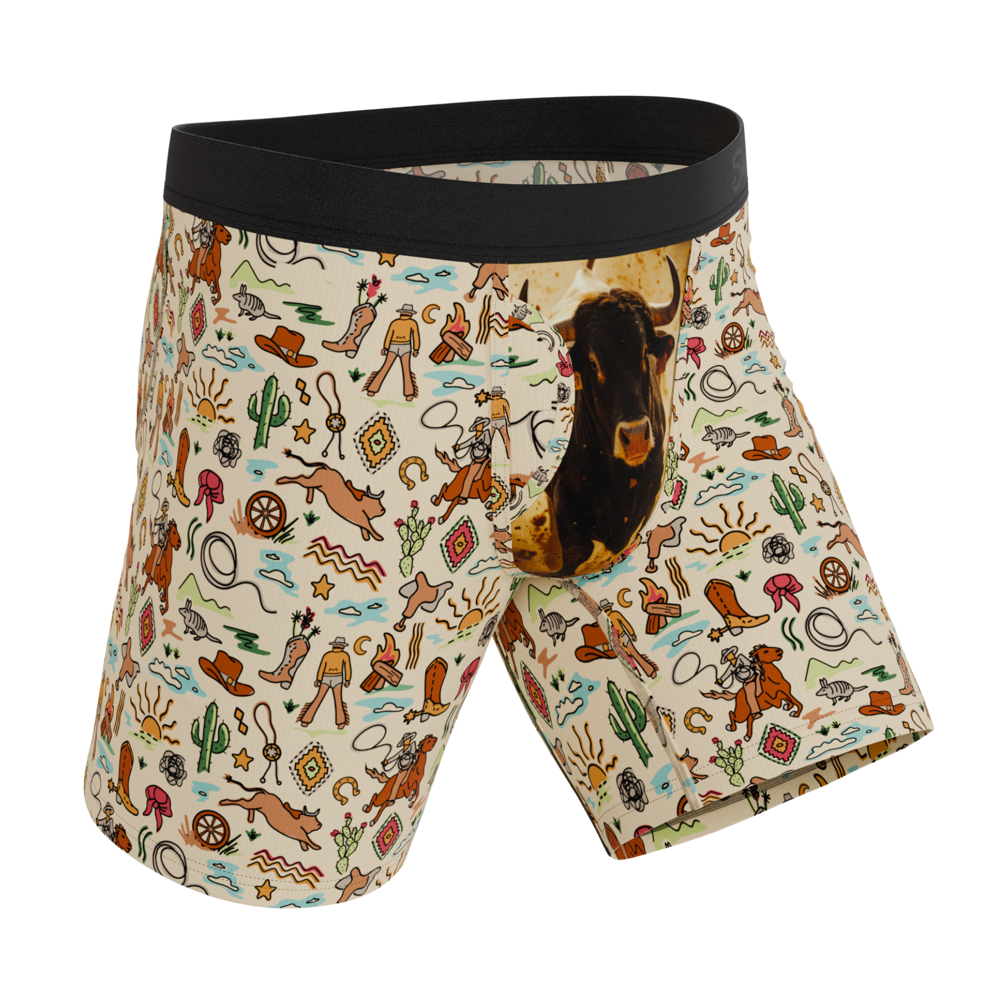 The Wild Bandit | Bull Long Leg Ball Hammock® Pouch Underwear With Fly