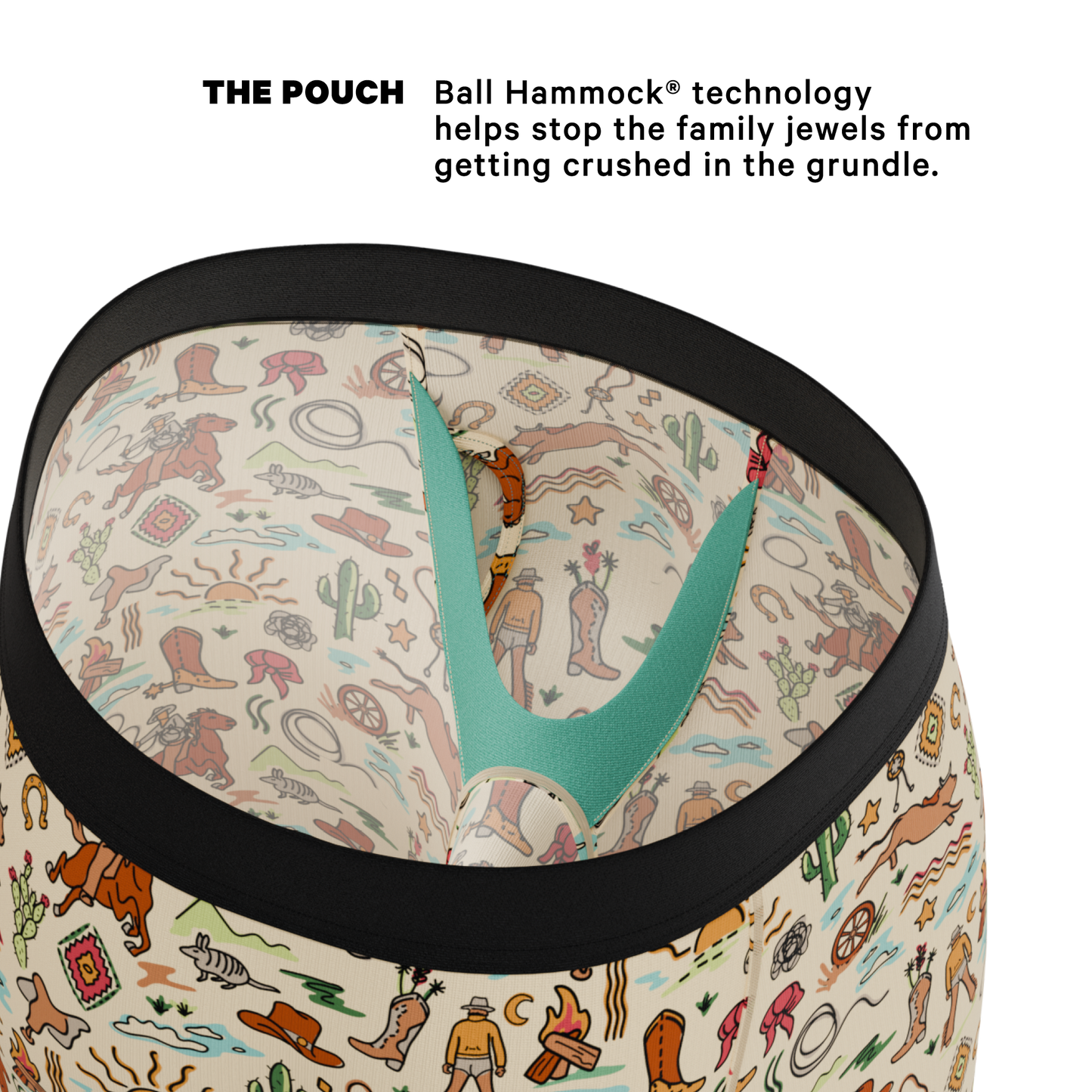 The Wild Bandit | Bull Long Leg Ball Hammock® Pouch Underwear With Fly