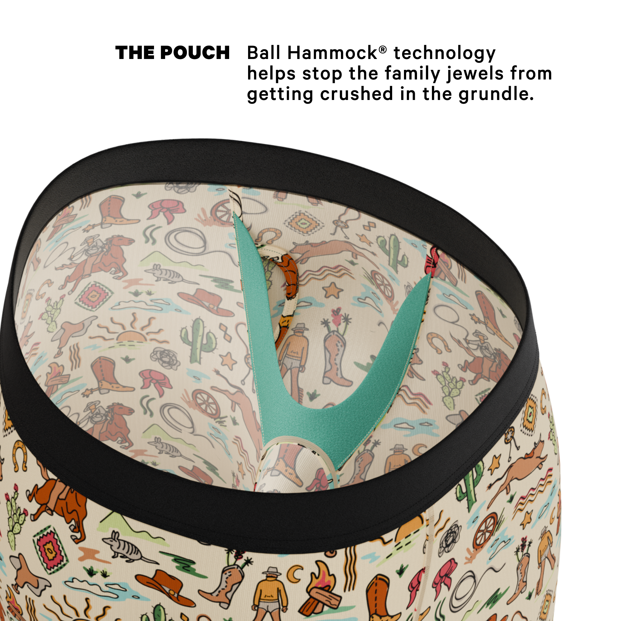 The Wild Bandit | Bull Long Leg Ball Hammock® Pouch Underwear With Fly