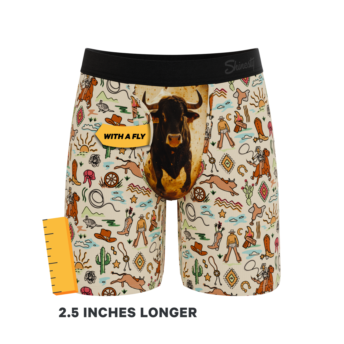 The Wild Bandit | Bull Long Leg Ball Hammock® Pouch Underwear With Fly