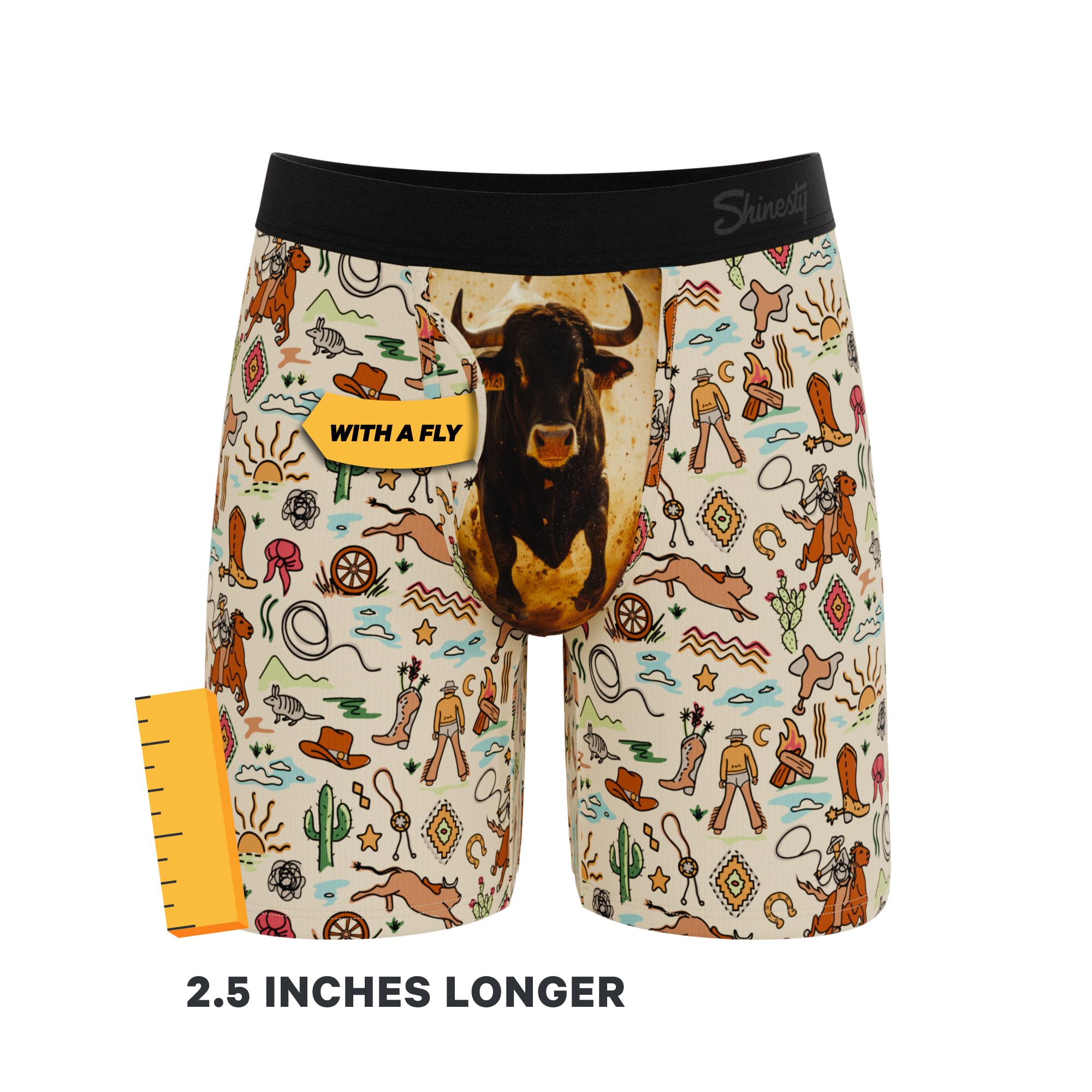 The Wild Bandit | Bull Long Leg Ball Hammock® Pouch Underwear With Fly