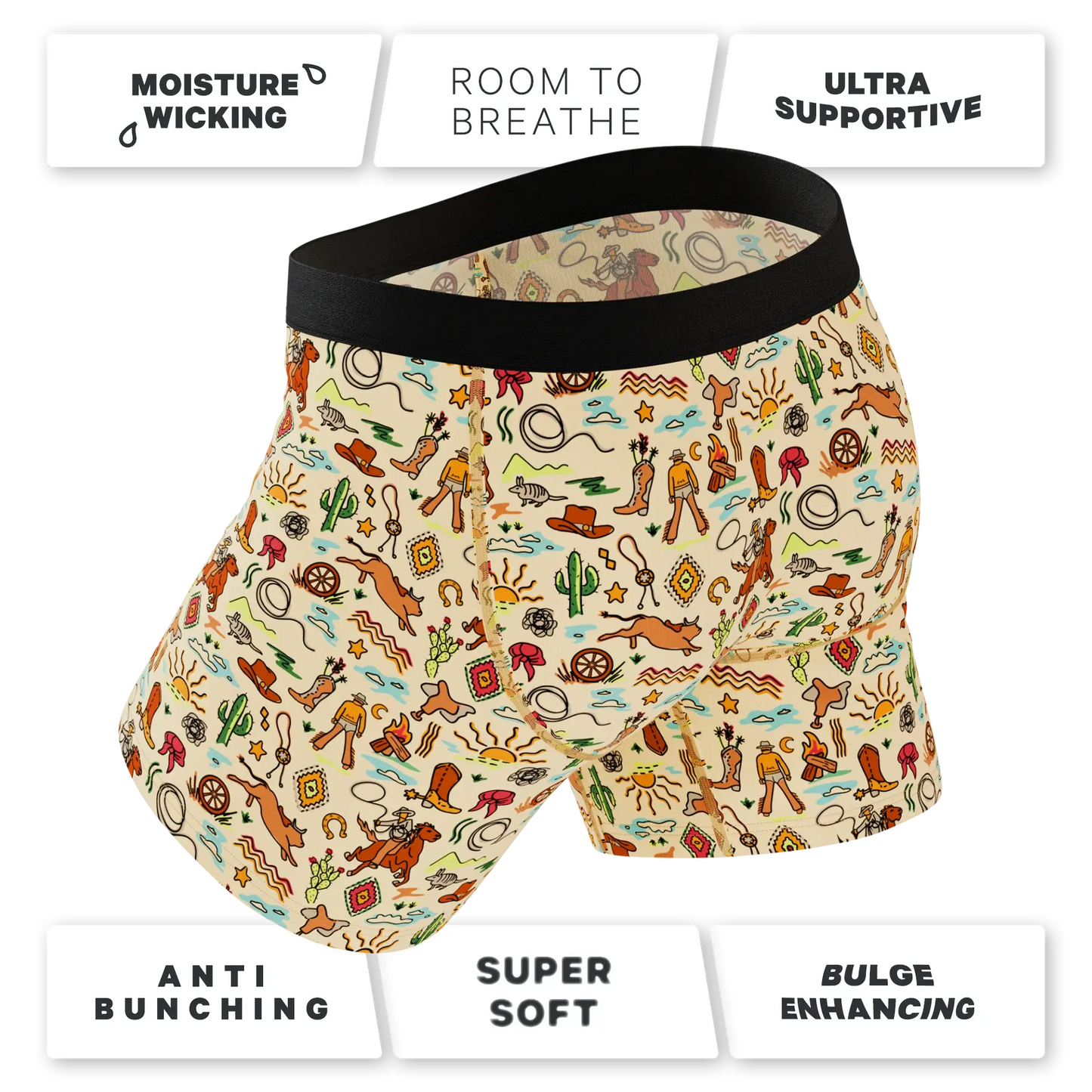 The Wild Bandit | Bull Ball Hammock® Pouch Underwear With Fly - Shinesty - Flyclothing LLC