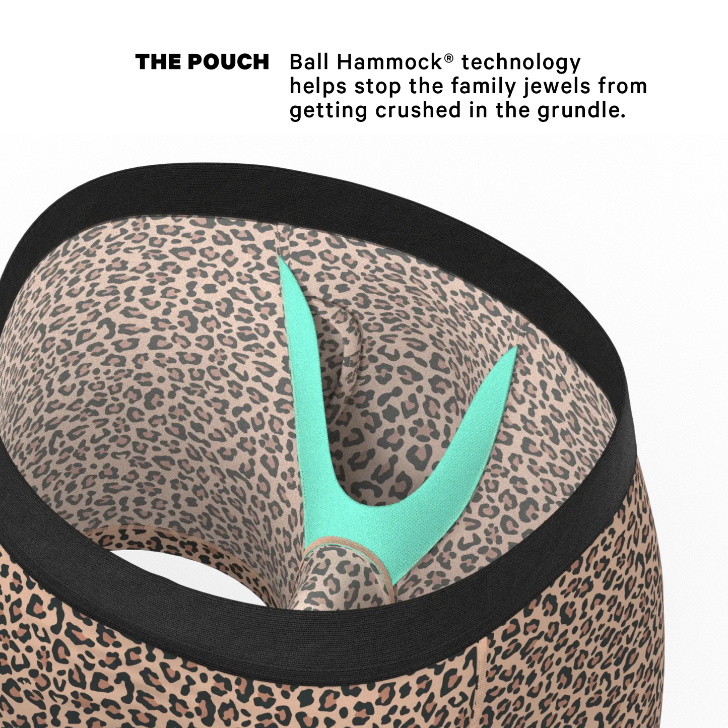 The Wild Cat | Leopard Print Ball Hammock® Pouch Underwear With Fly - Shinesty - Flyclothing LLC