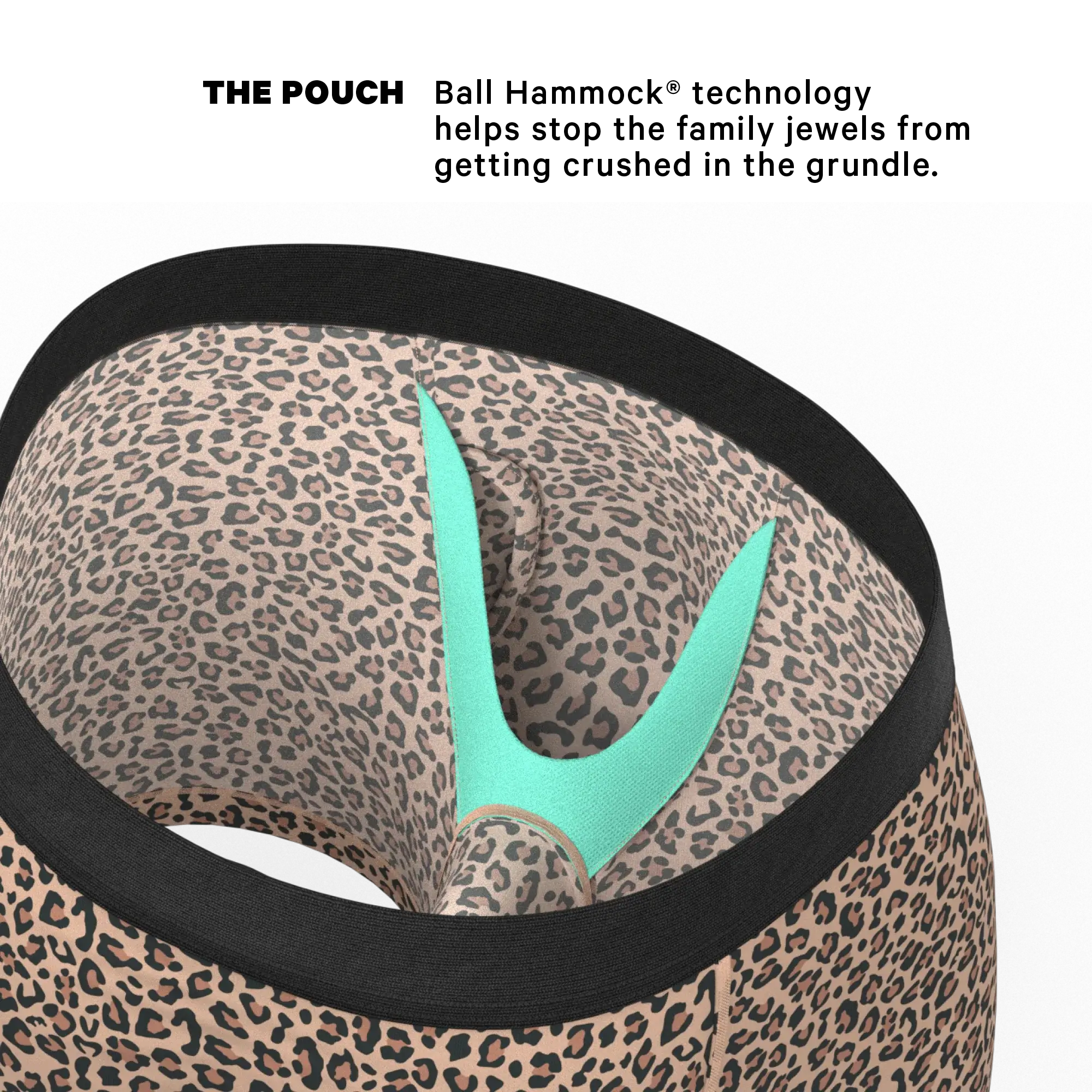 The Wild Cat | Leopard Print Ball Hammock® Pouch Underwear With Fly - Shinesty - Flyclothing LLC