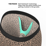 The Wild Cat | Leopard Print Long Leg Ball Hammock® Pouch Underwear With Fly - Shinesty - Flyclothing LLC